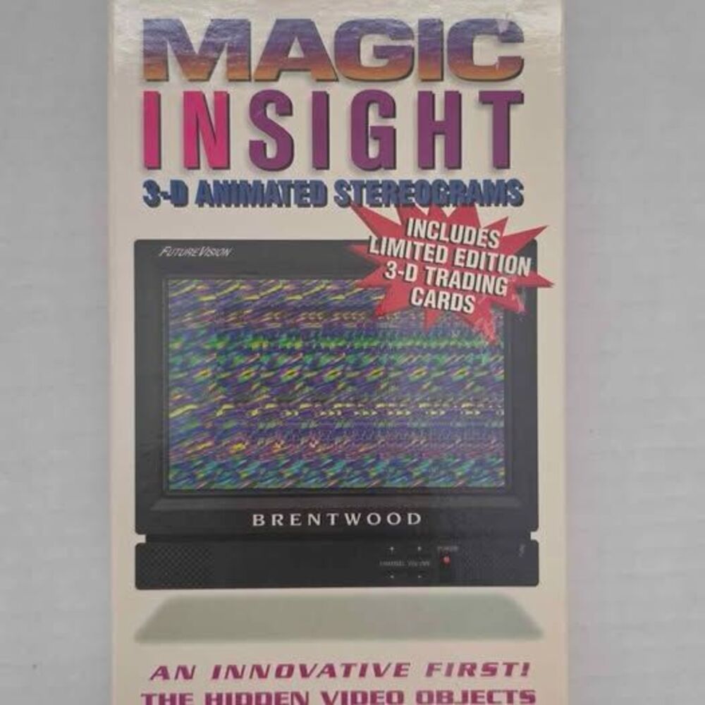 Magic Insight 3-D Animated Stereograms VHS Brentwood Home Video